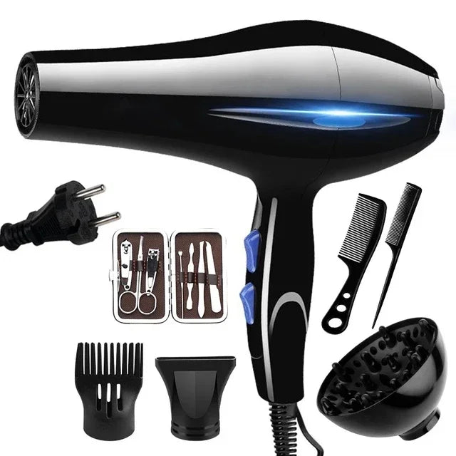 Sèche-Cheveux Pro ION 2200W - Chaleur Rapide & Froid