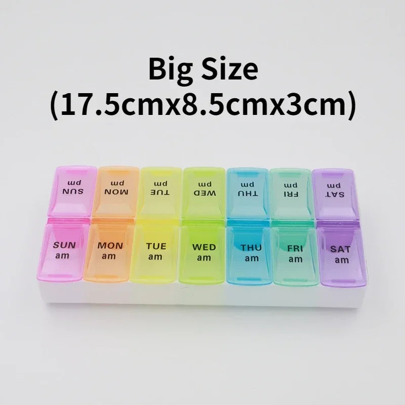 Pilulier Hebdo Voyage 14 Grilles - Organisateur Pratique