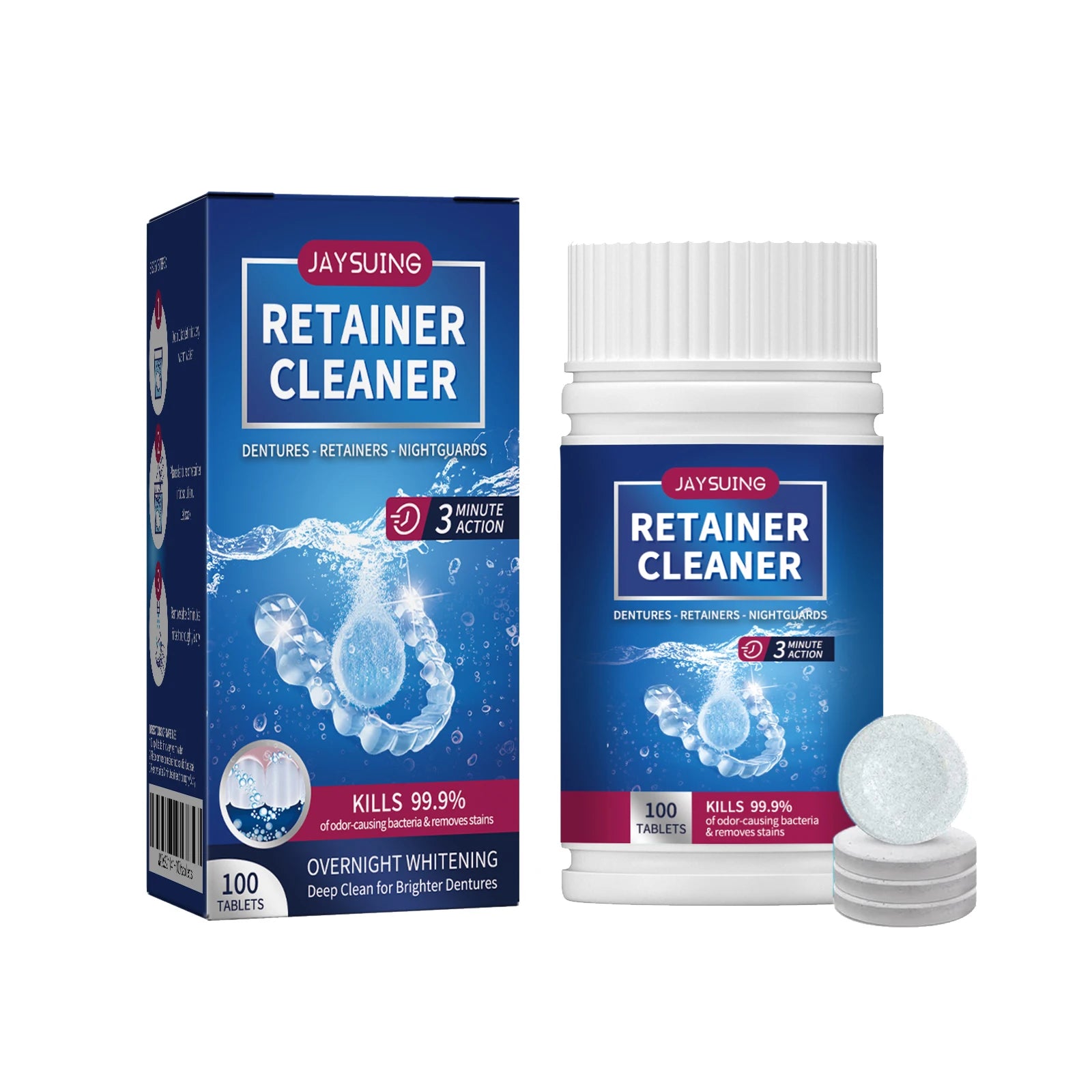 DentaClean Tabs: Fresh & Portable Denture Care