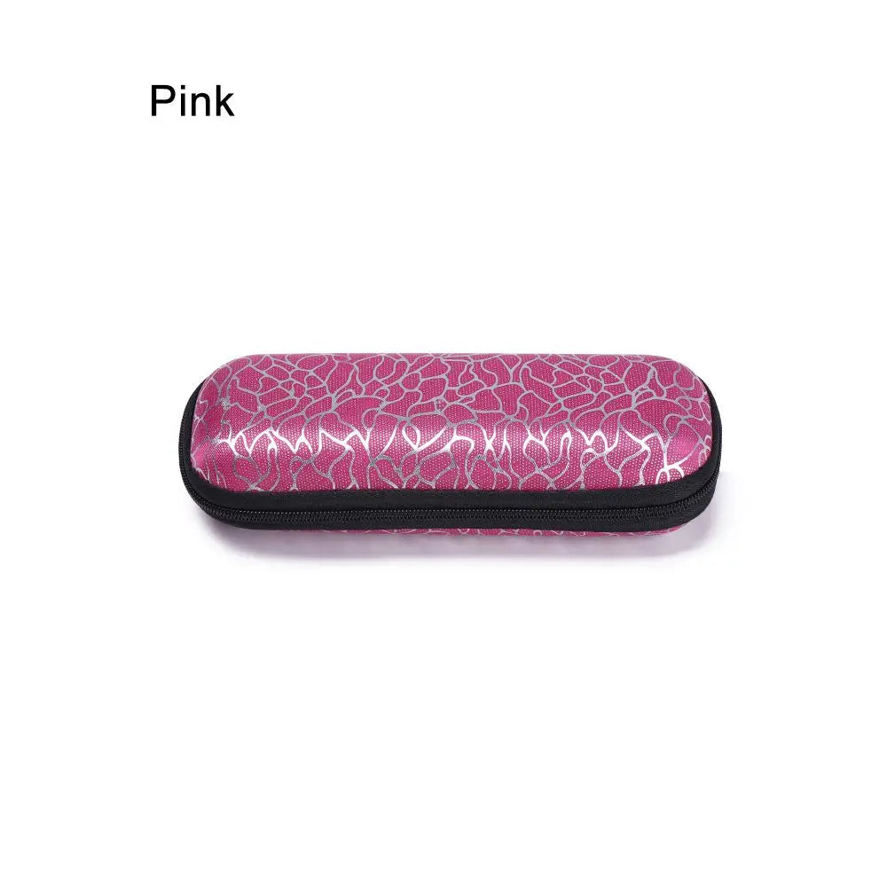 Chic Shimmer Eyewear Case - Stylish & Portable