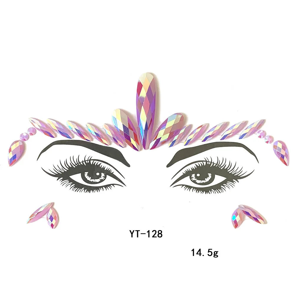 Tatouages 3D Glamour pour Visage - DJBS