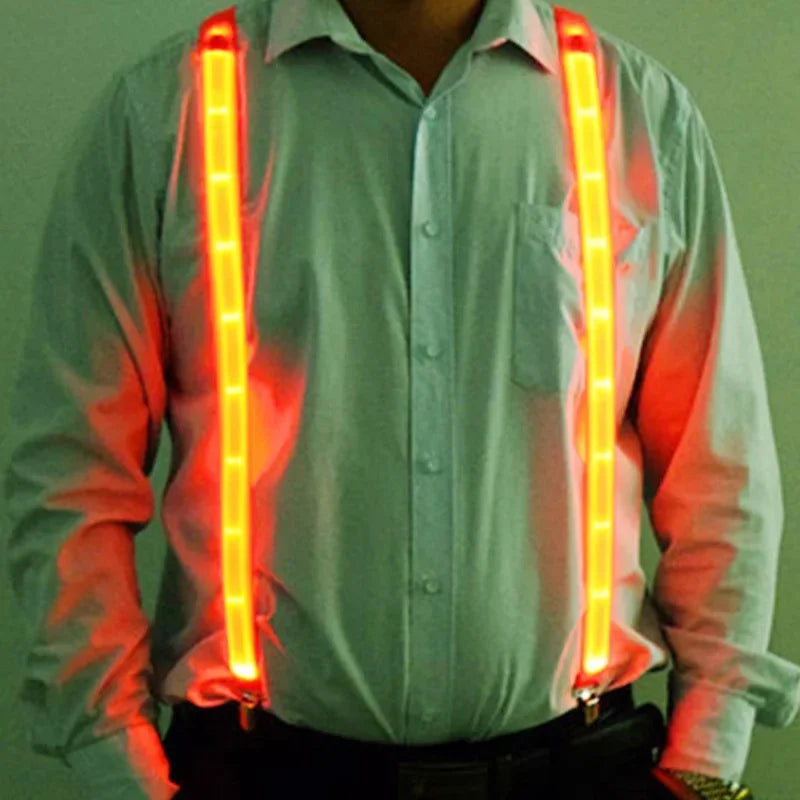 LED Bowtie Suspenders - Stylish & Fun for All!