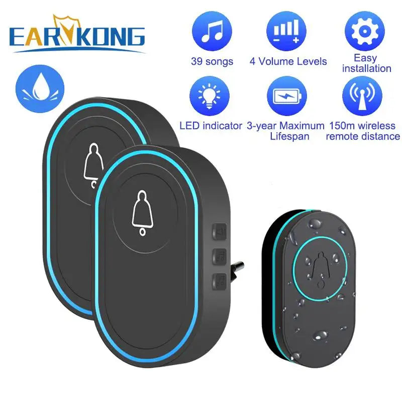 Smart Waterproof Wireless Doorbell - Earykong