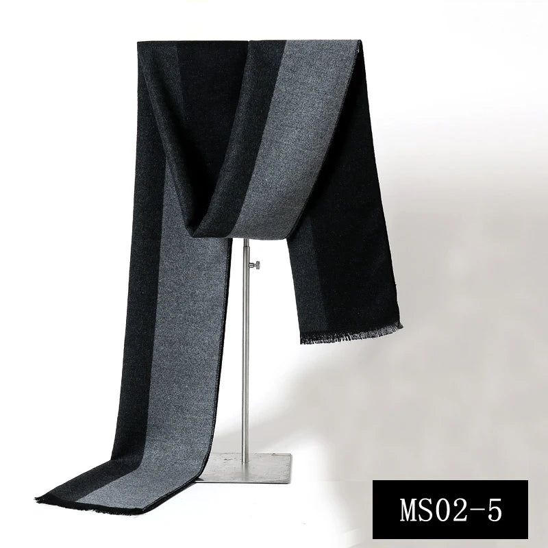 Plaid Pashmina Scarf: Men's Cozy Winter Wrap