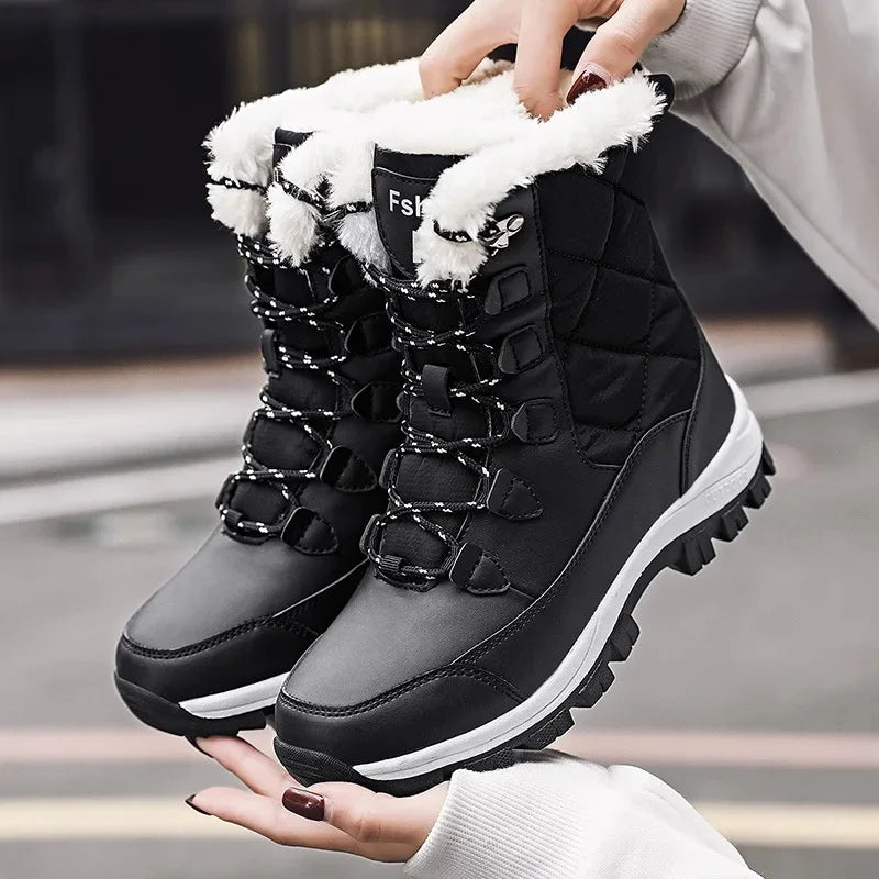 NeigeConfort: Bottes Chaudes & Antidérapantes Femme