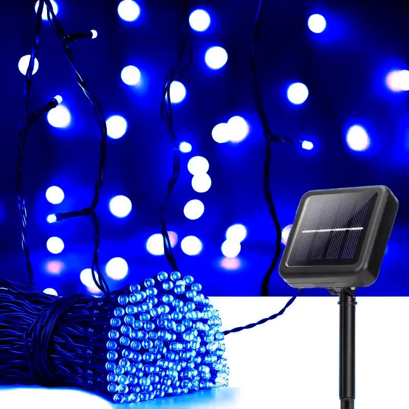 Starry Solar LED Garland: 8 Modes, Waterproof, 300 LEDs