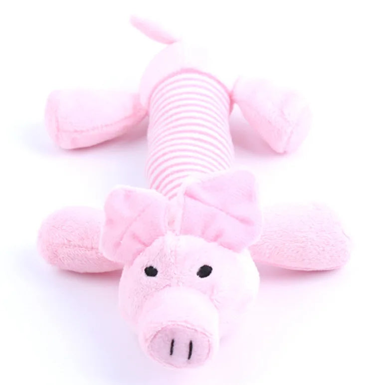 YOUSE Fun Plush Dog Toy with Squeakers & Crinkle