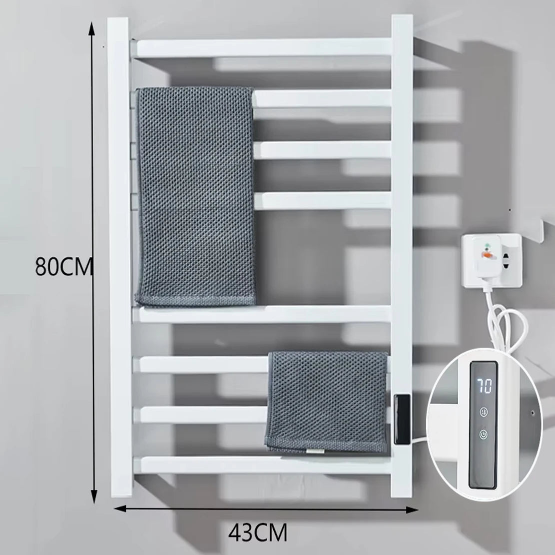 Sèche-serviettes Électrique Inox à Affichage Digital