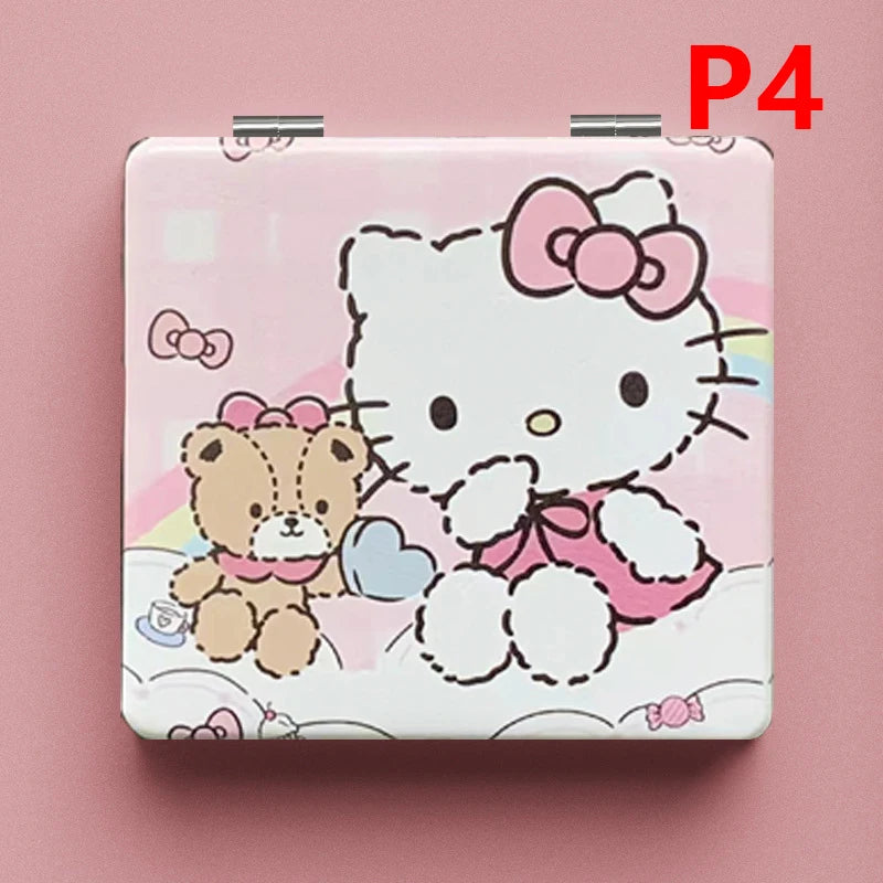 Hello Kitty Miroir Pliant Câlin - Double Face Portable