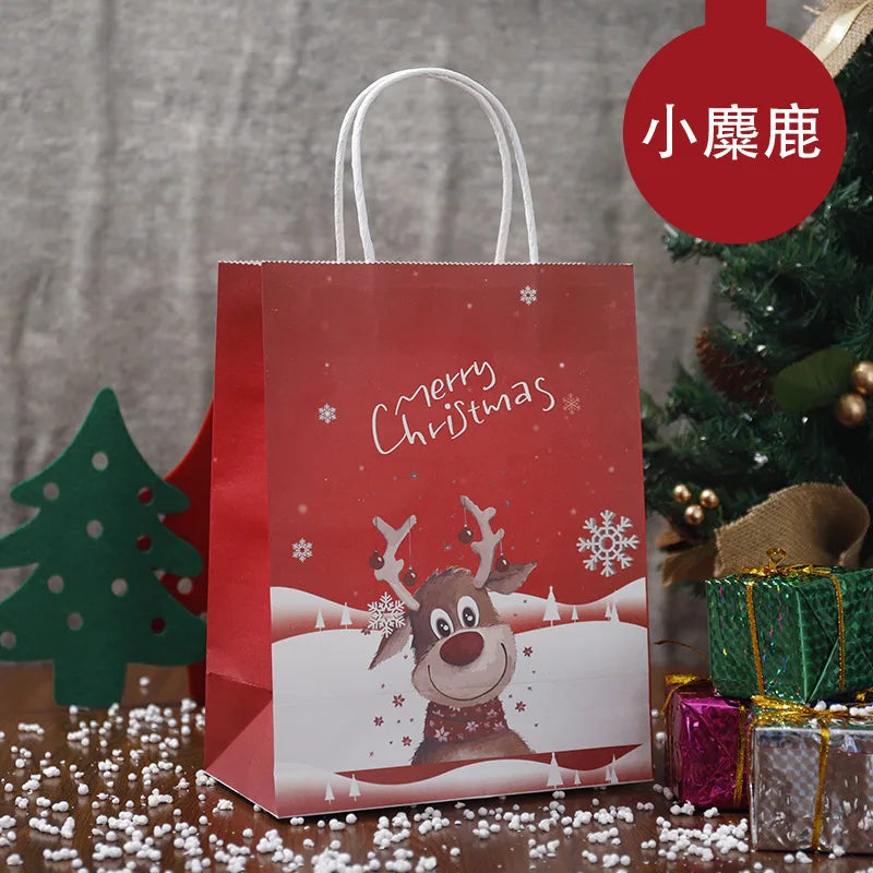 Jolly Kraft Holiday Gift Bags - 20 Piece Set