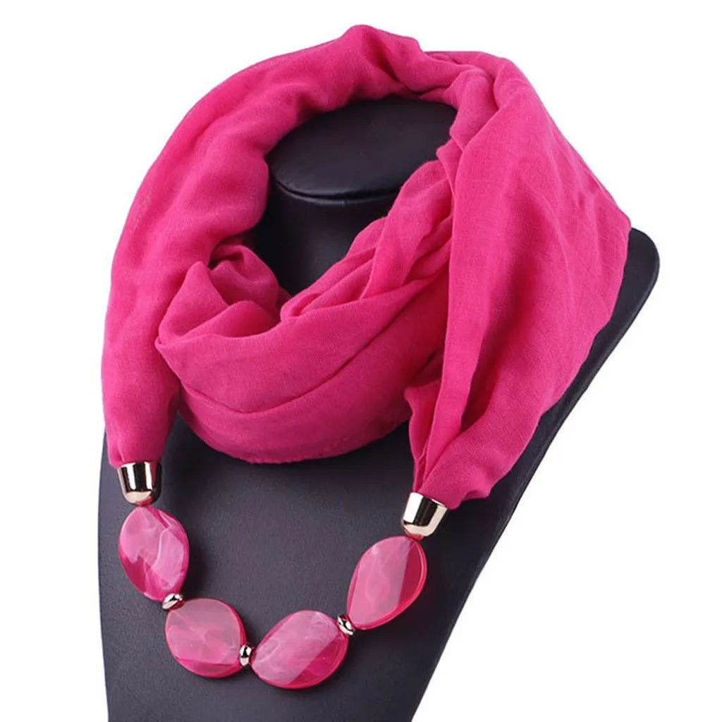 Ethnic Chic Scarf & Pendant Set for Women