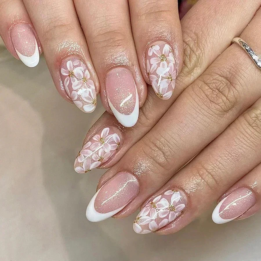 Ballet Rose : 24 Faux Ongles Élégants