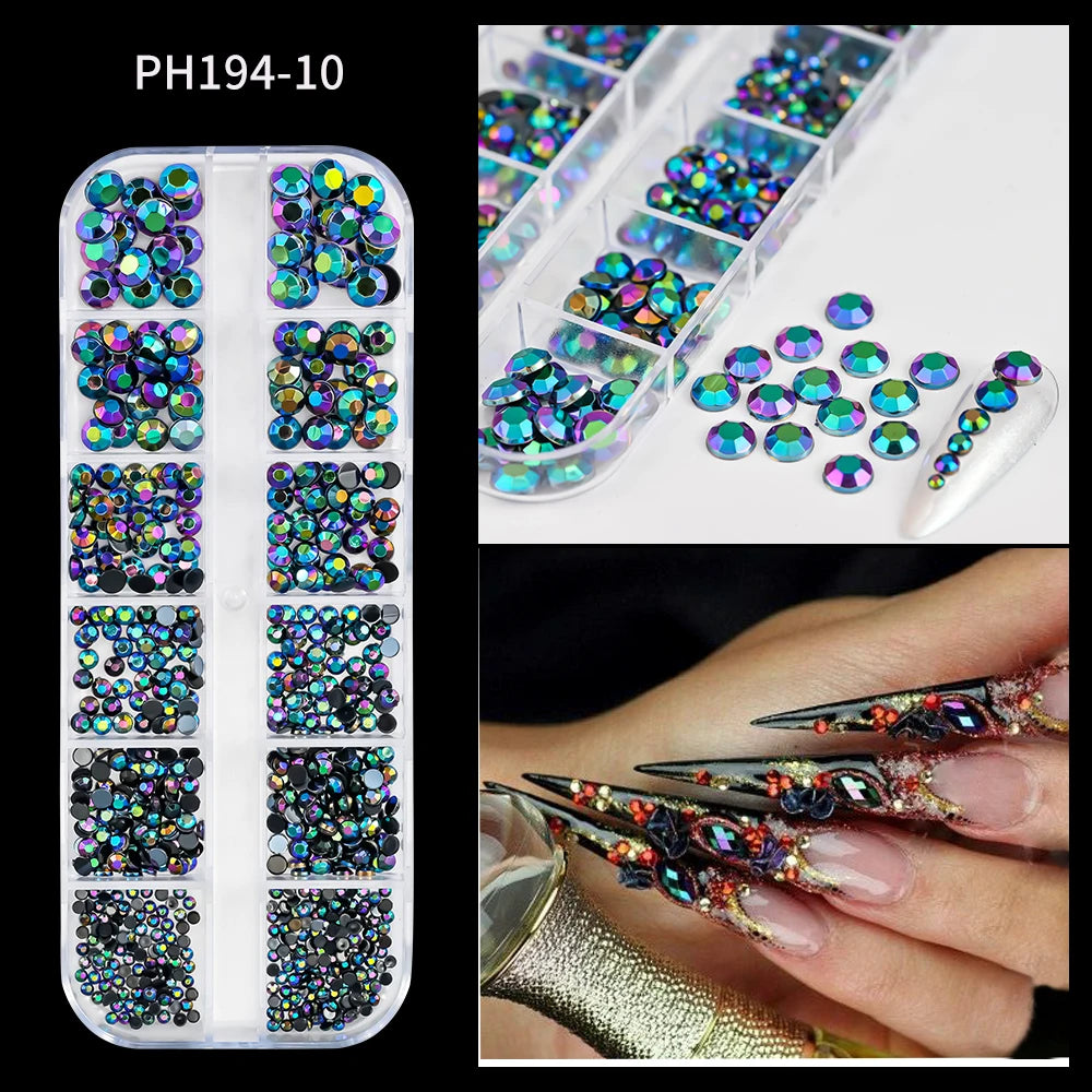 Charms Océan Doré 3D pour Nail Art