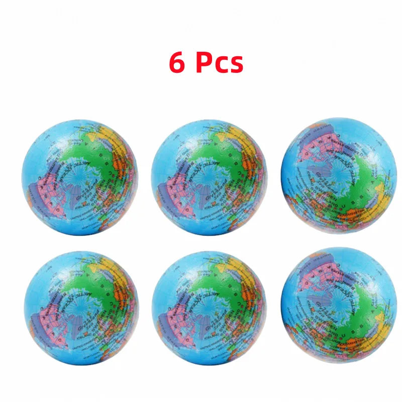 World Map Stress Ball: Fun Foam Relief Toy