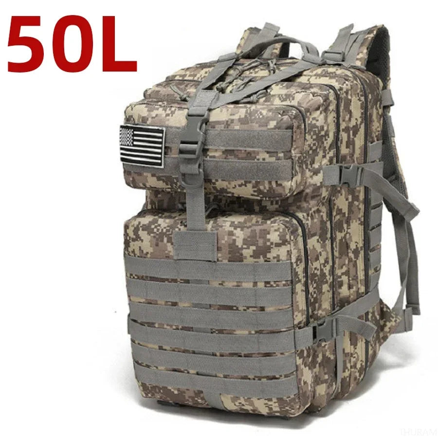 Sac à Dos Tactique Thuram 25/50L - Imperméable & Résistant