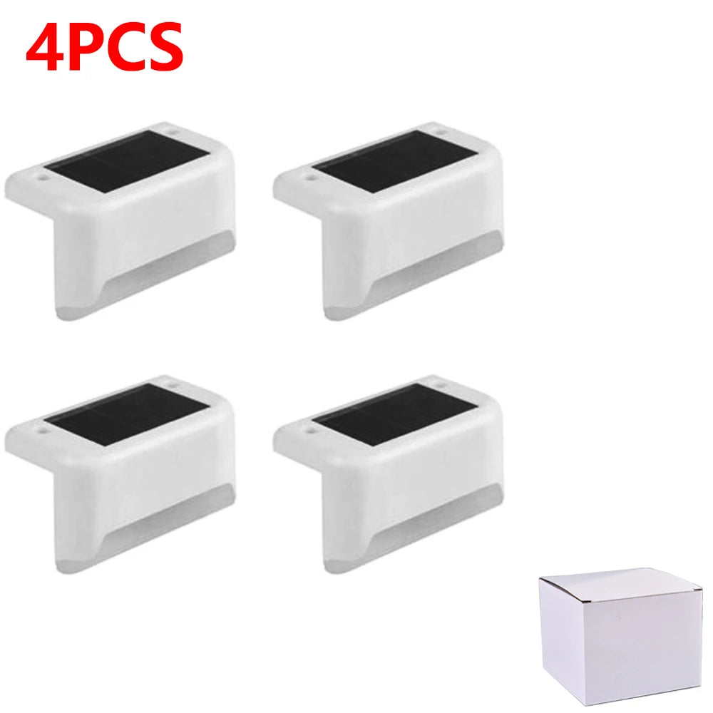 Lumière Solaire LED Escalier Blanc Chaud