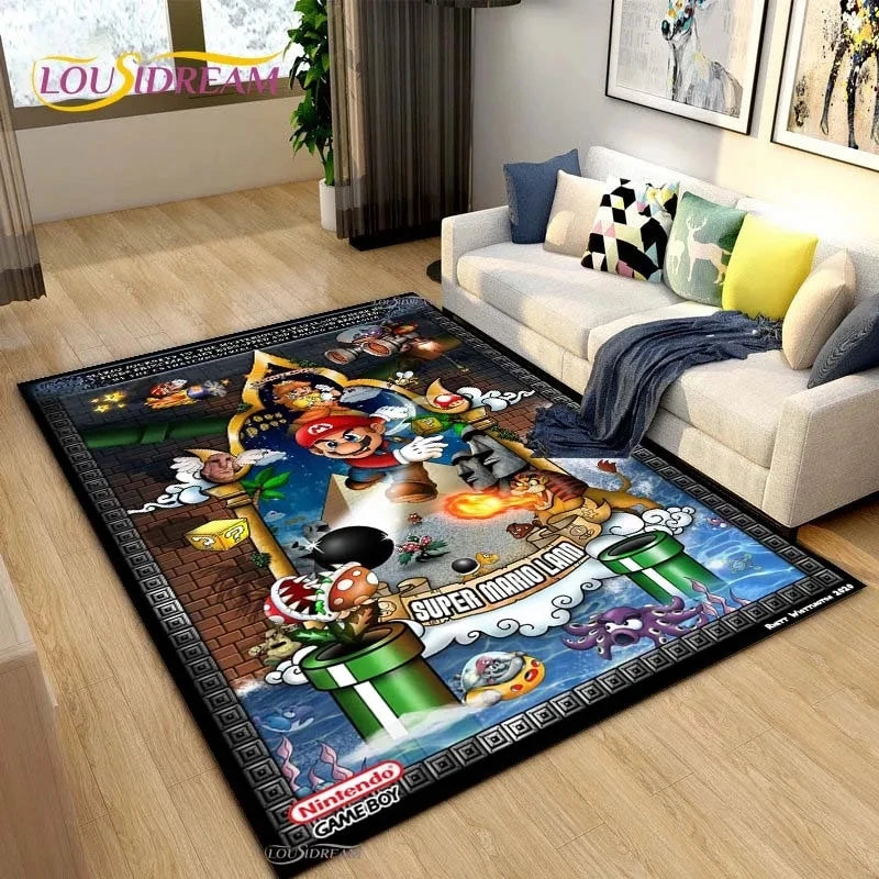 MINISO Mario Cute Rug: Non-Slip, Waterproof, Durable
