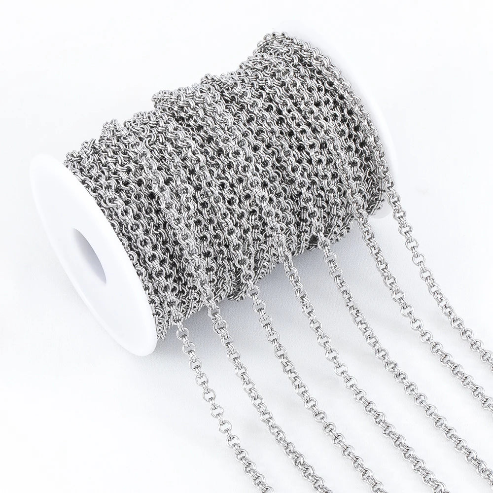 Stainless Steel Star Link Chain for DIY Jewelry