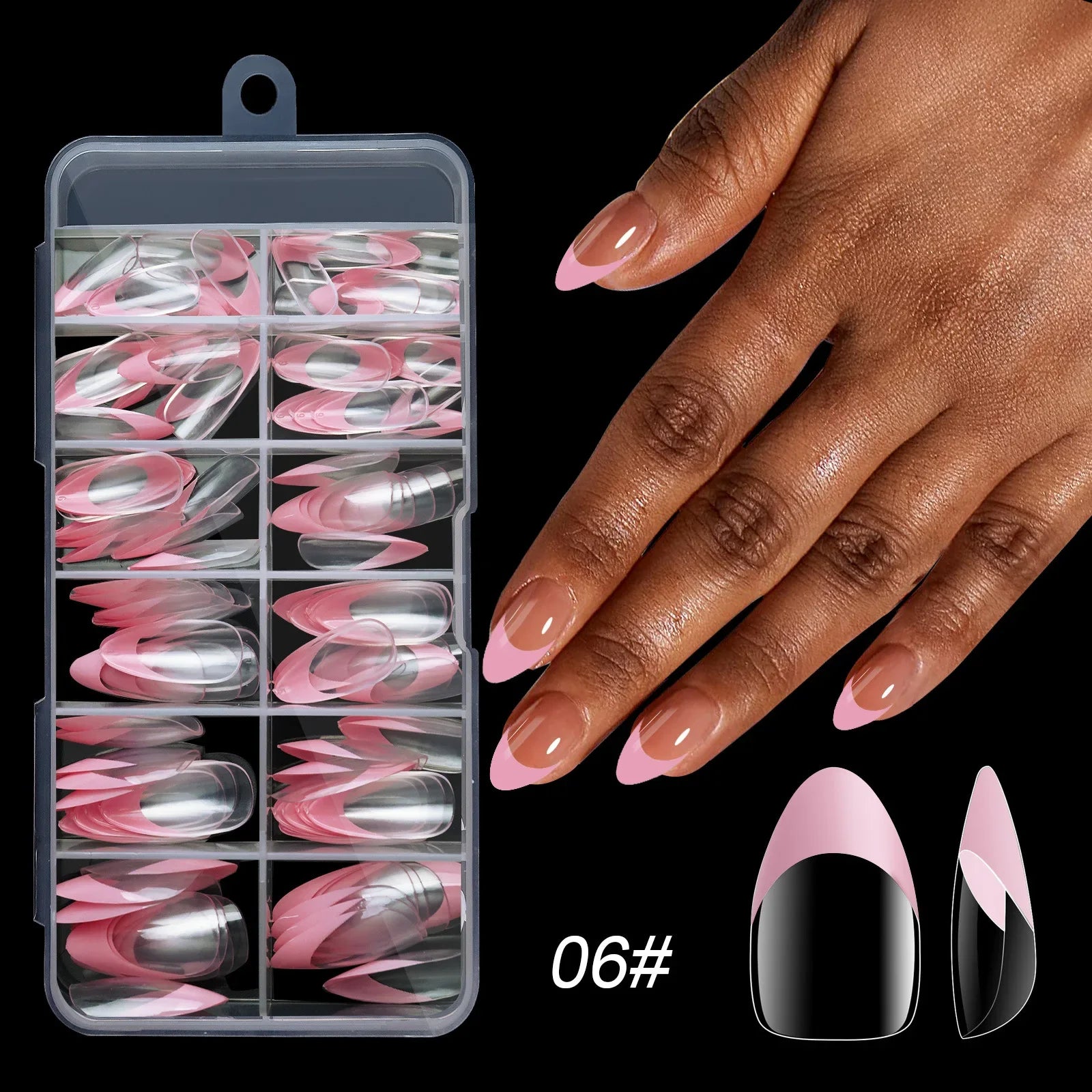 120 Ongles Acryliques Multicolores