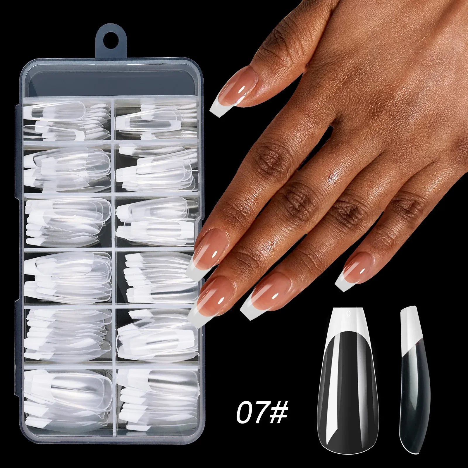 120 Ongles Acryliques Multicolores