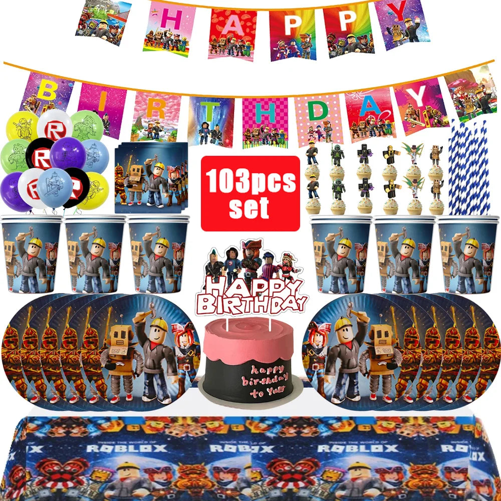 Fête Roblox : Décorations d'anniversaire