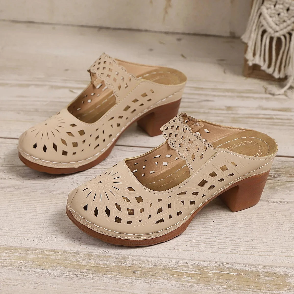 Sandales Chic à Talons Épais