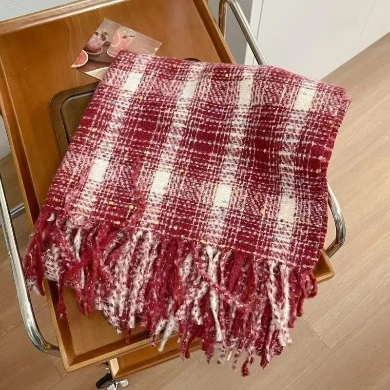 Écharpe Kimono en Cachemire Épais - Élégance et Chaleur