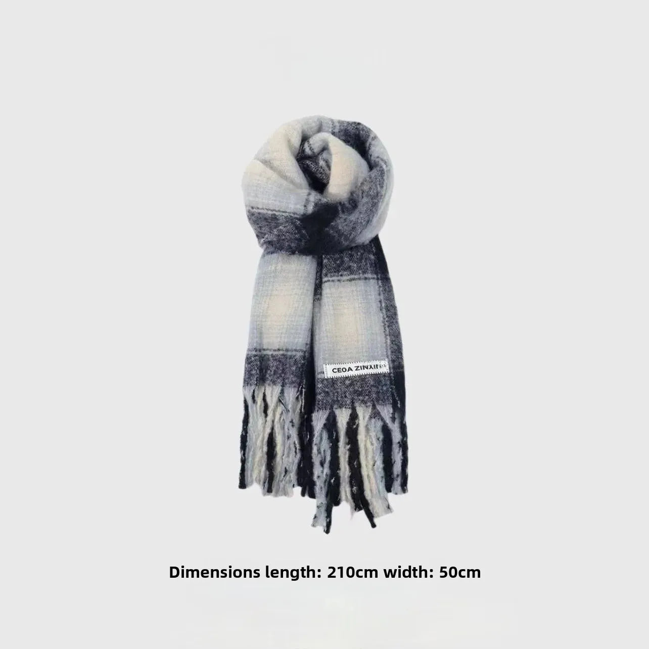 Écharpe Kimono en Cachemire Épais - Élégance et Chaleur