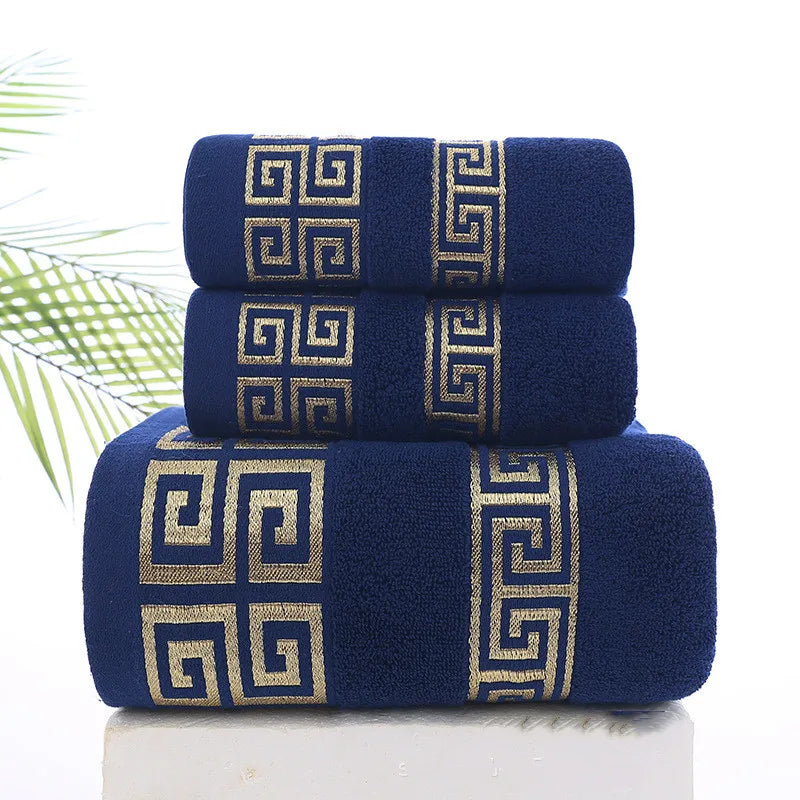 Serviettes de bain luxe 3 pièces ultra-douces