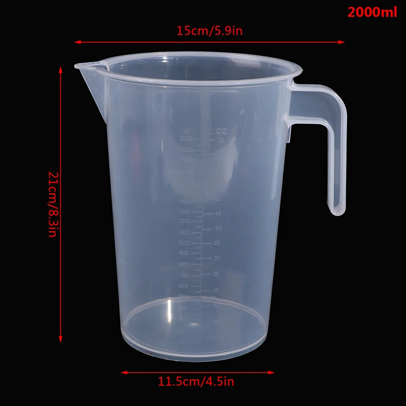 Gobelet Mesure Plastique Gradué Transparent Empilable