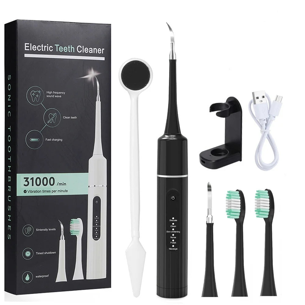 Dual-Action Sonic Clean Toothbrush & Tartar Remover
