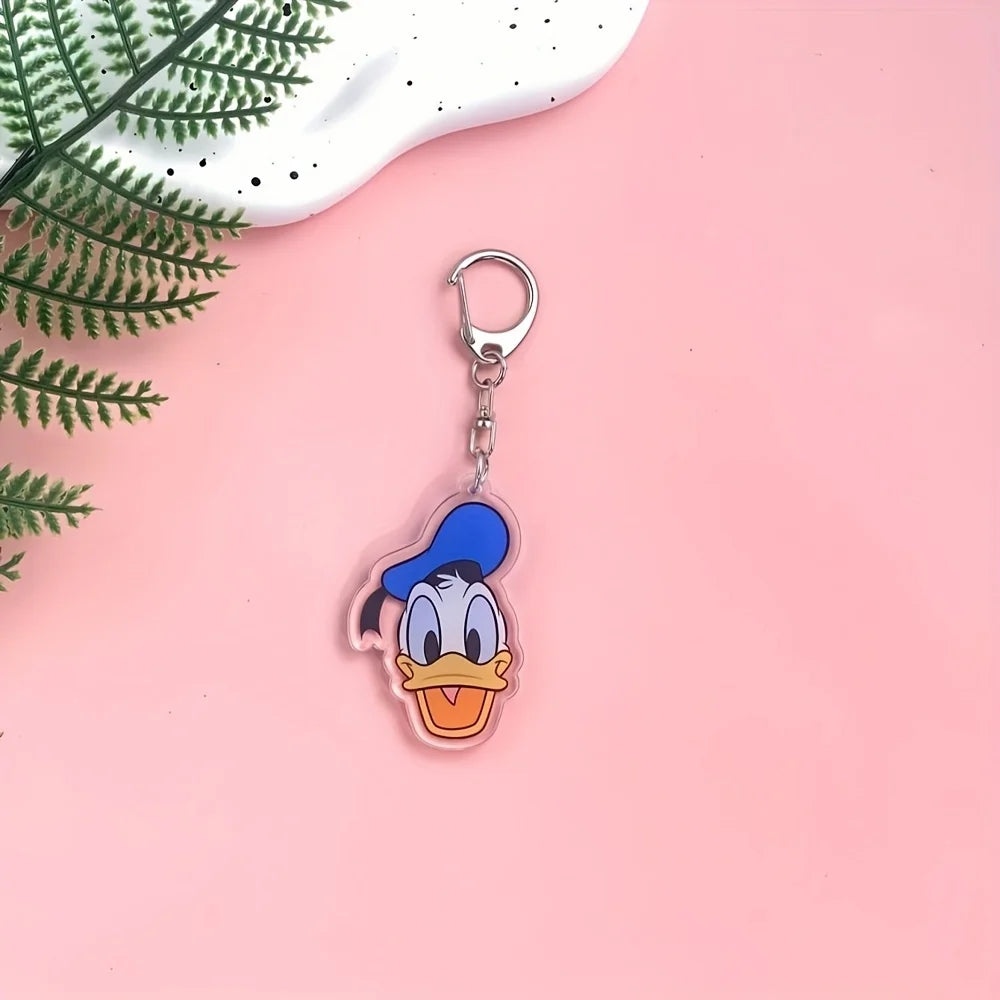 Kawaii Disney Mickey & Minnie Acrylic Keychain Set