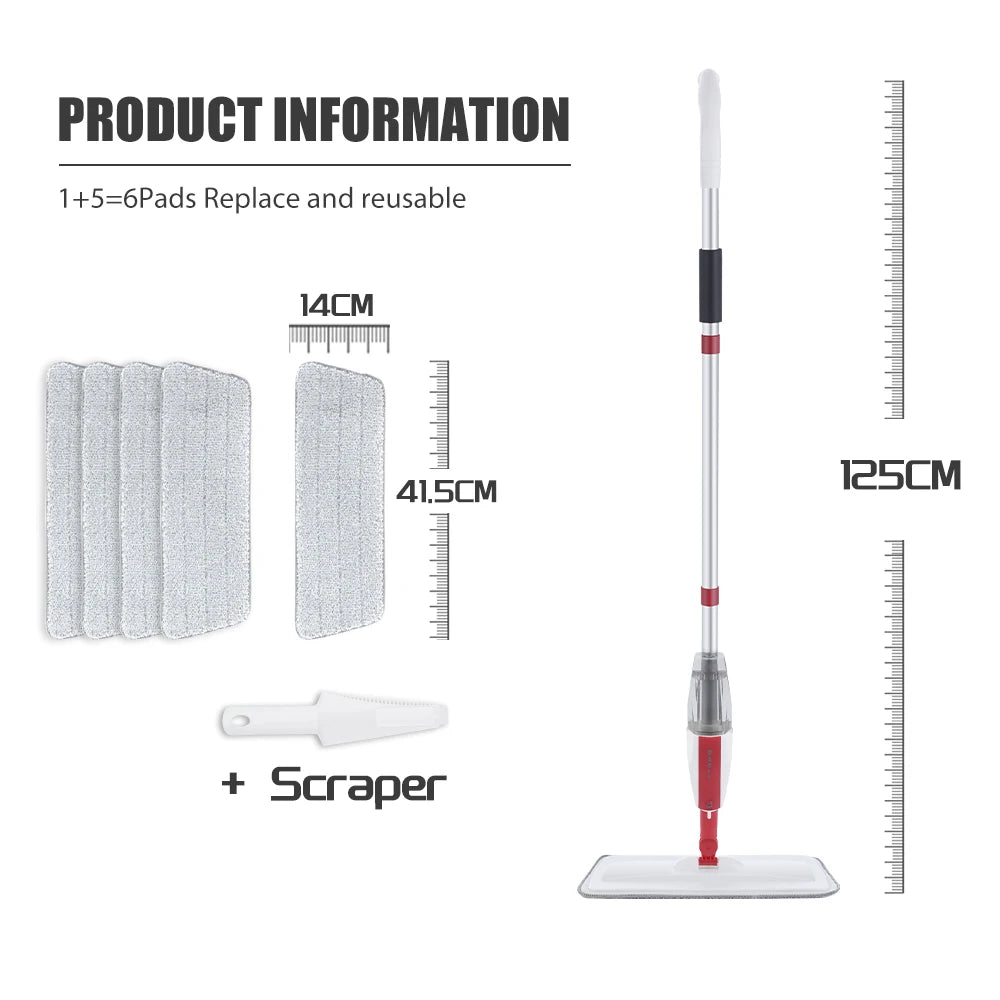 Spray Vadrouille DARIS 360° avec Tampons Microfibre