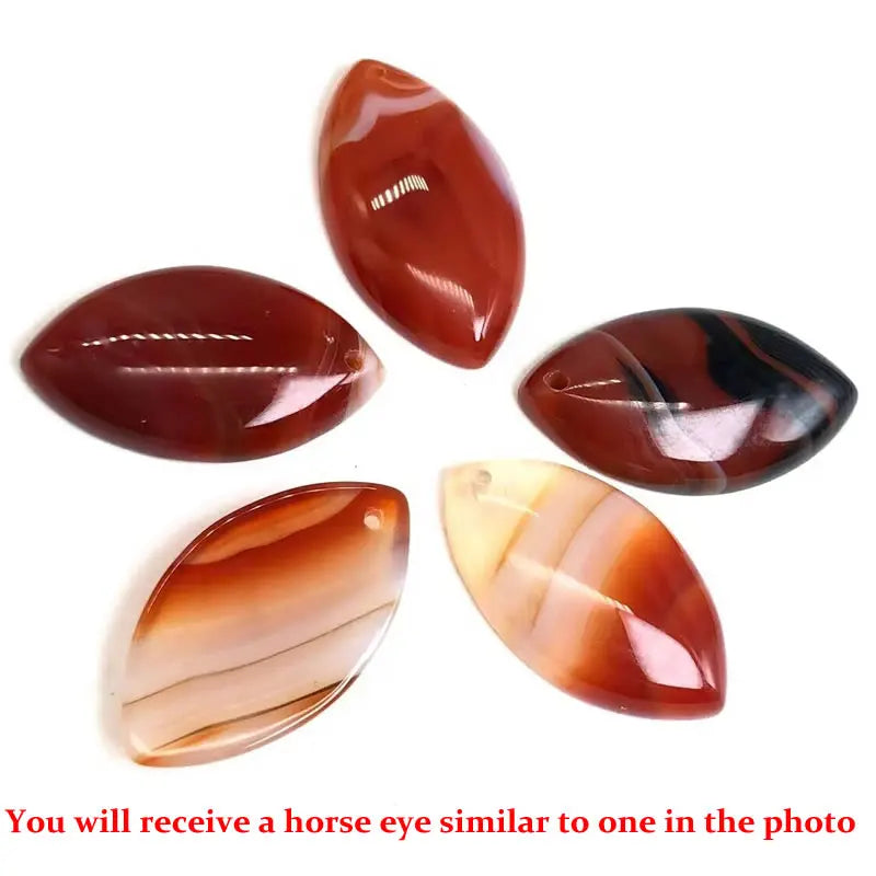 Pendentif Marquise en Agate Naturelle