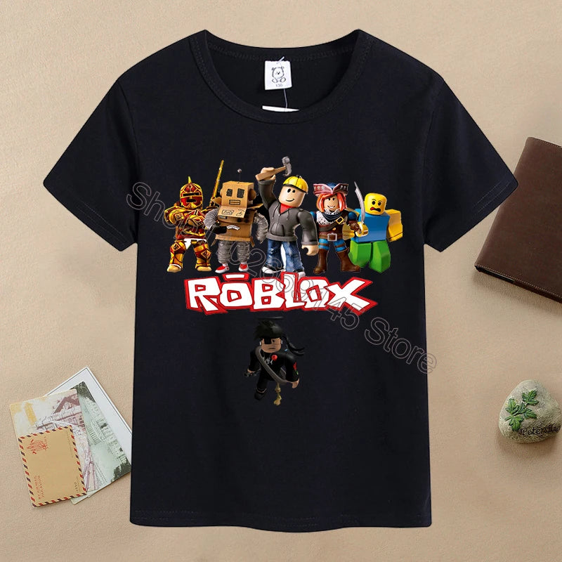 T-shirt Cartoon Enfant ROBLOX Été 6-12 ans
