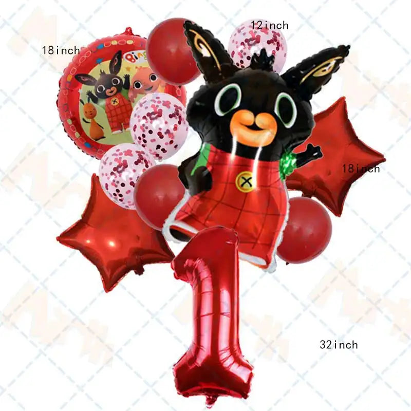 Fête Lapin Rouge et Noir