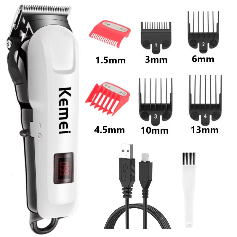 Kemei Pro 809A: Wireless Hair Clipper for Men