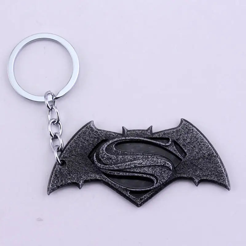 Superman Bat Keychain - Metal Pendant for Fans