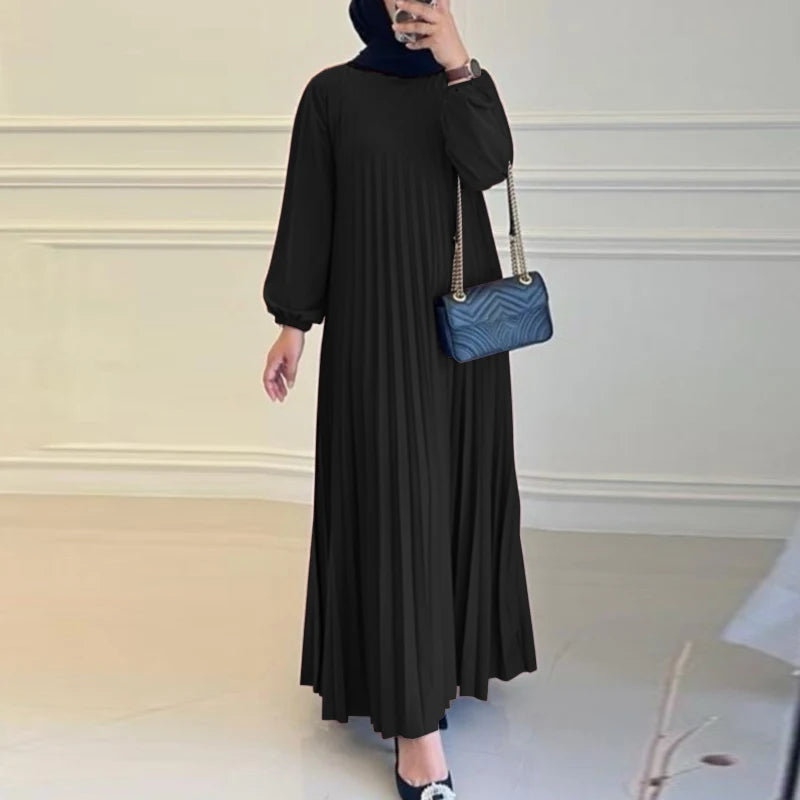 Robe Élégante ZANZEA - Maxi Plissée Femme
