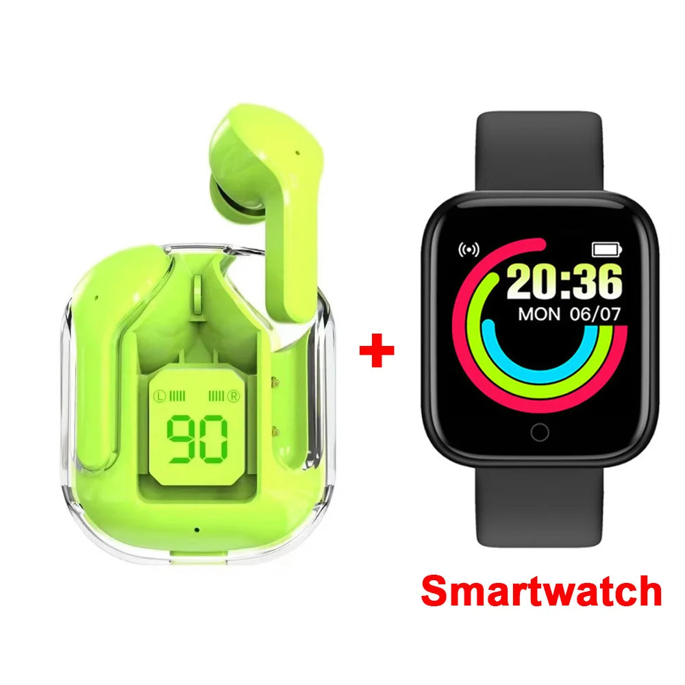 Écouteurs TWS LED Sportif Transparent