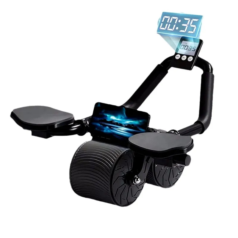 Roue Abdo Pro: Support Antidérapant & Rebond Automatique