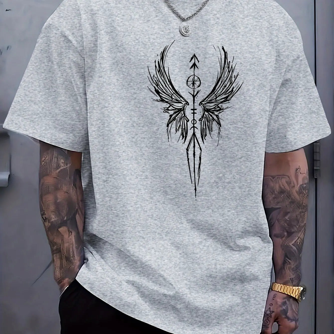 Graphic Cotton Tee for Men - Casual Summer Style