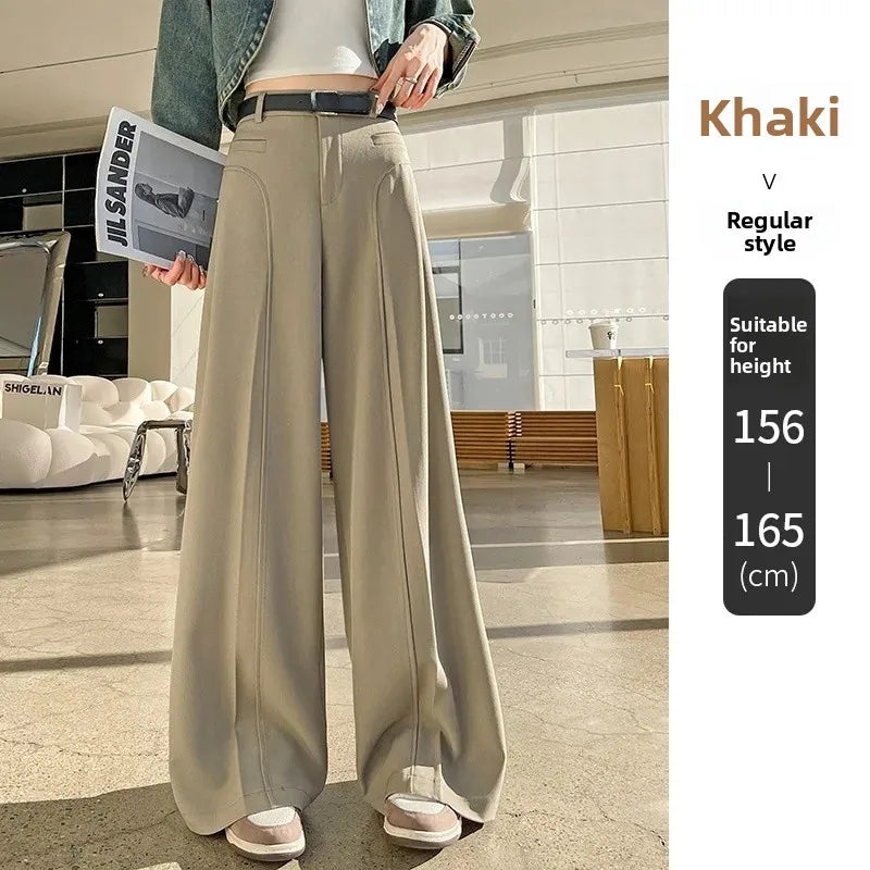 Pantalon Chic Taille Haute à Jambes Larges -