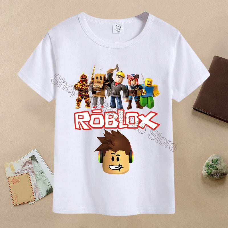 T-shirt Cartoon Enfant ROBLOX Été 6-12 Ans