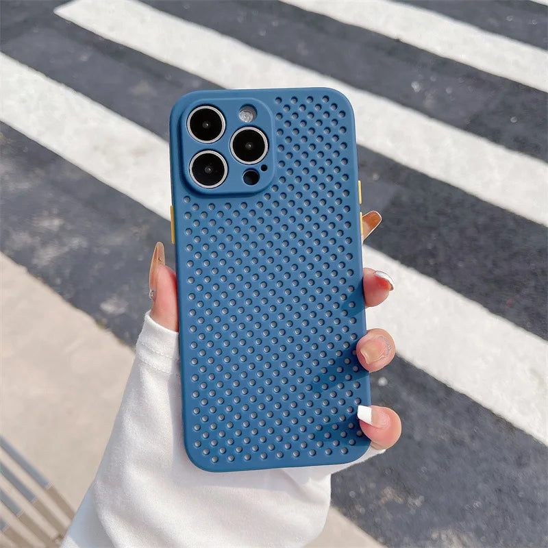 Coque Luxe Couleur Bonbon iPhone Respirante