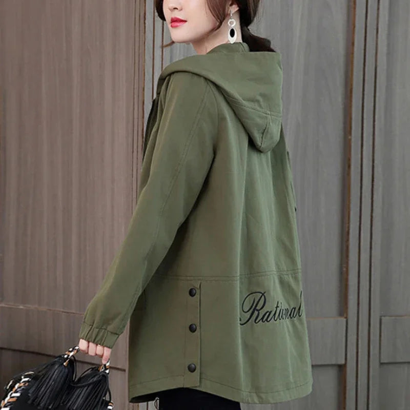 Manteau Capuche Femme WTEMPO - Élégance Mi-Longue