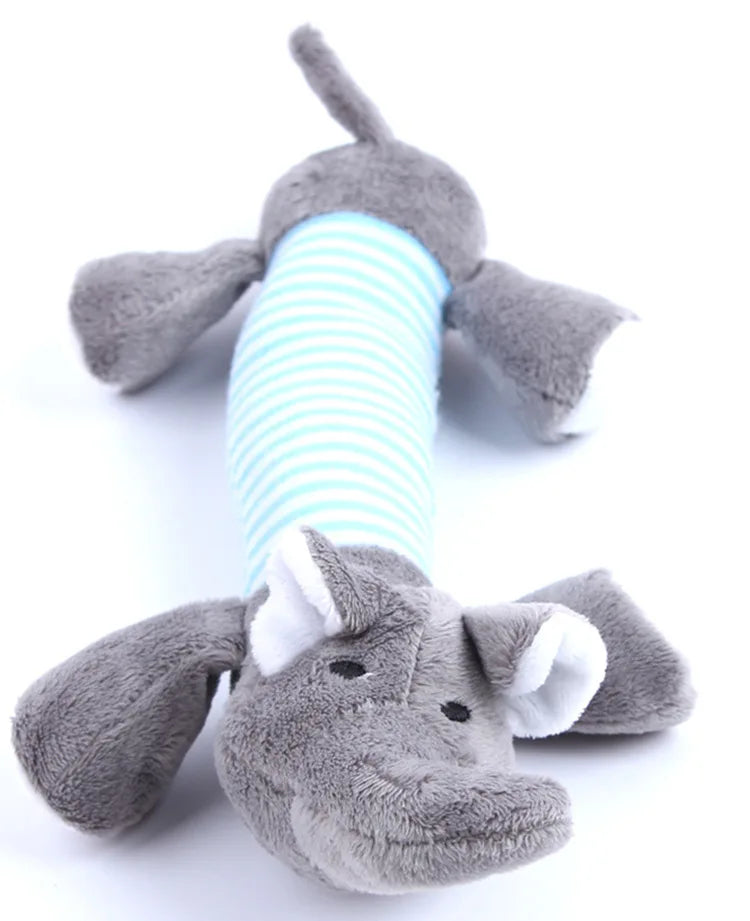 YOUSE Fun Plush Dog Toy with Squeakers & Crinkle