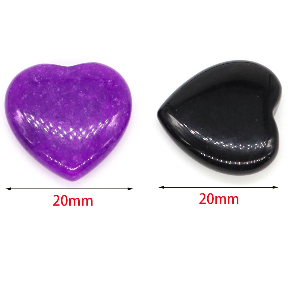 Cœur de Quartz Améthyste 20mm