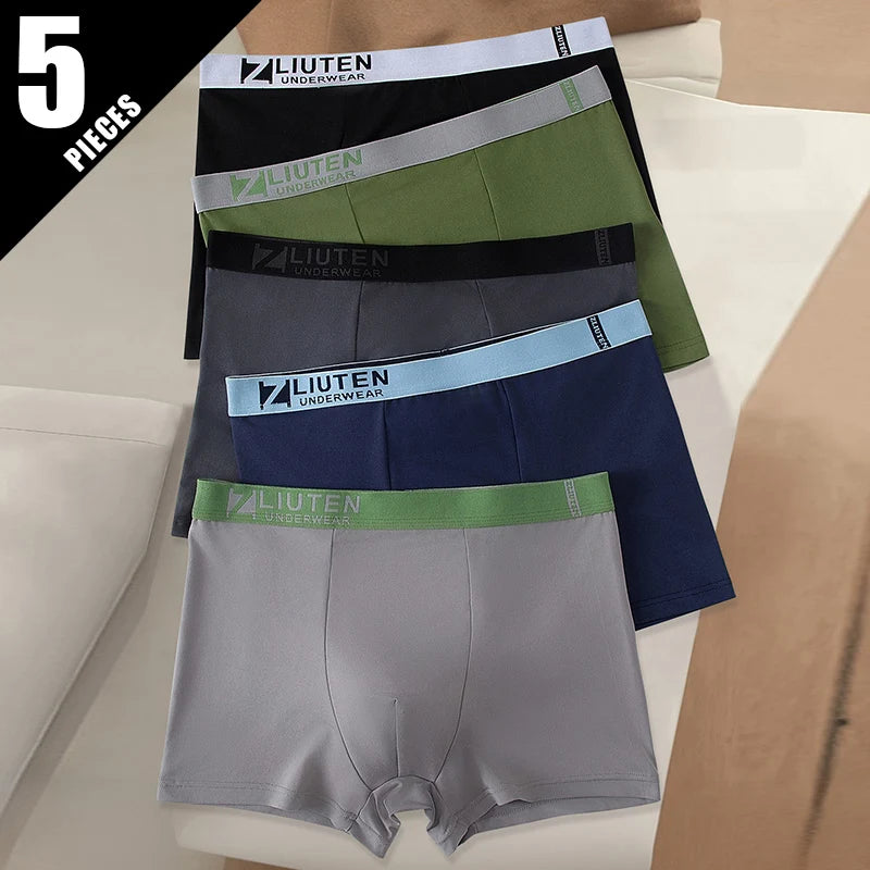Versatile Black & Gold Boxer Shorts for Active Men