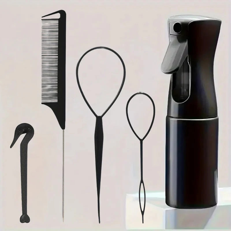 Kit Coiffure Pro : Brosses, Peigne & Pulvérisateur